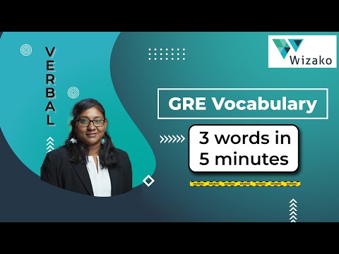 GRE Word List prep | GRE Vocabulary | 3 GRE Words in 5 Minutes | GREminal