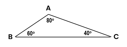 Scalene triangle - 3 distinct angles