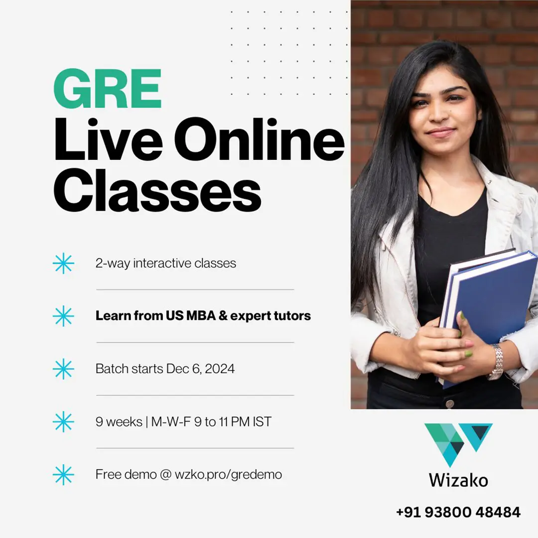 GRE Live Online Batch Dec 6, 2024 Announcement