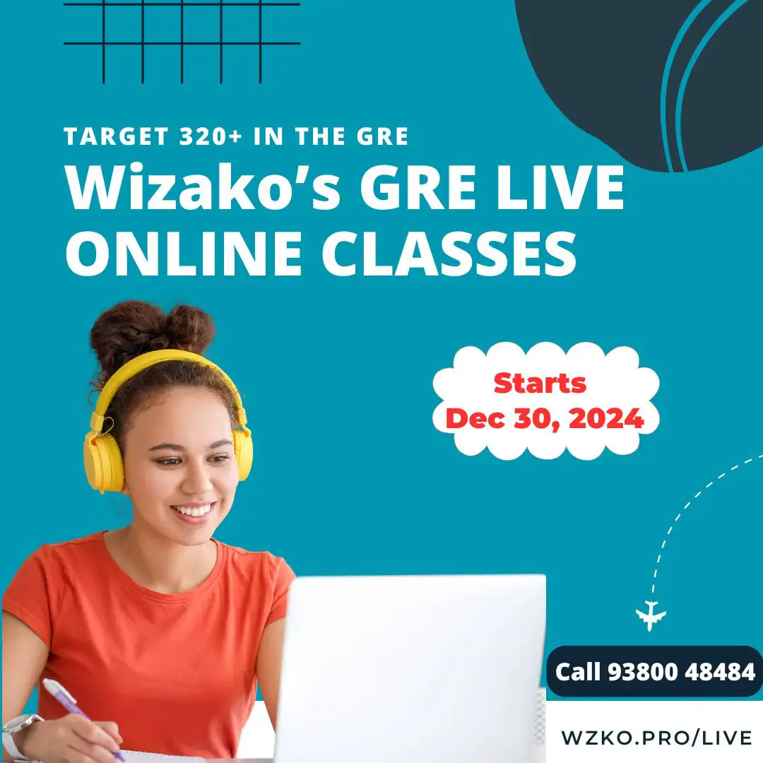 GRE Live Online Batch Dec 30 2024